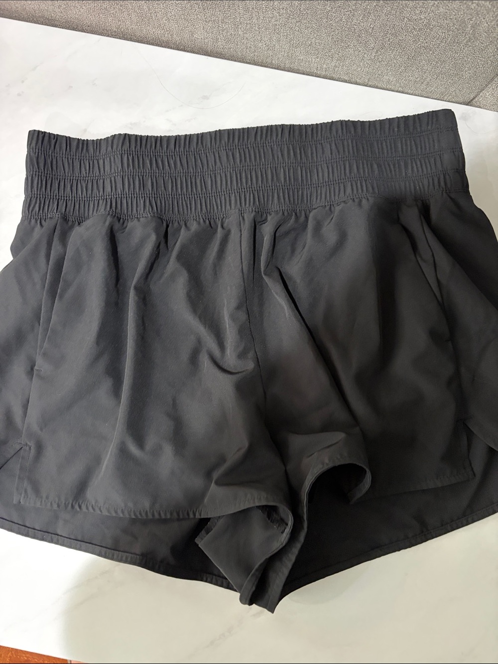 Old Navy Black Elastic-Waist Athletic Shorts